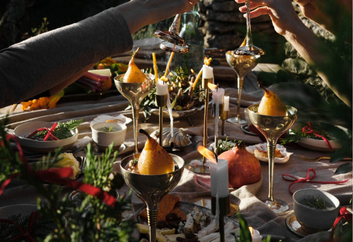 An elegant and charmed lunch